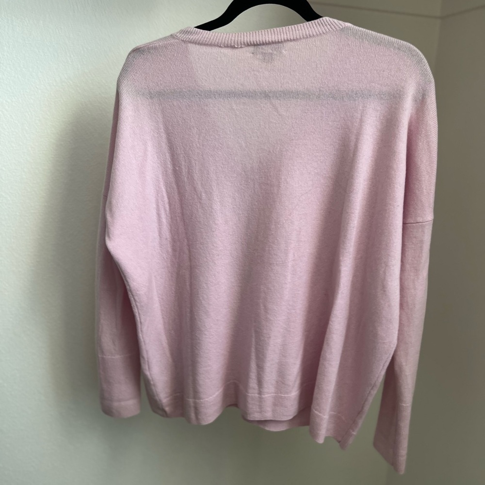 J. Crew Light Pink V-Neck Sweater - Picture 4 of 4
